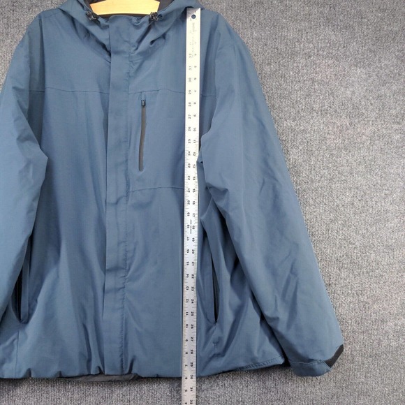 32 Degrees Heat Men's Full Zip Insulated Hooded Jacket Blue XL Polyester Lined - Picture 13 of 15